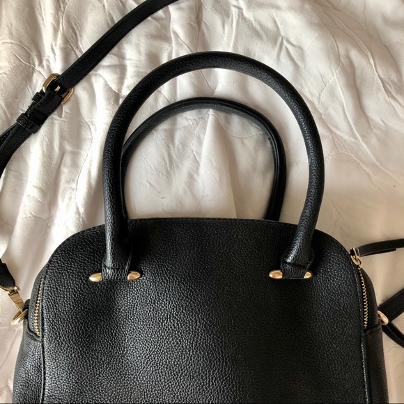 BLACK FAKE LEATHER CROSSBODY BAG - Picture 3 of 8